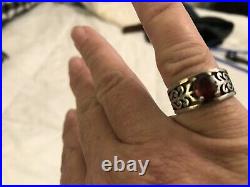 James Avery Adoree Ring with Garnet Size 7 925