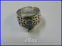 James Avery Adoree Sterling Silver 925 Ring Size 6 Blue Topaz