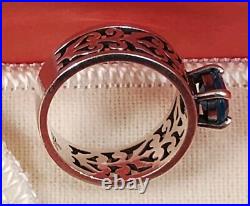 James Avery Adoree Sterling Silver Blue Topaz Ring Size 7