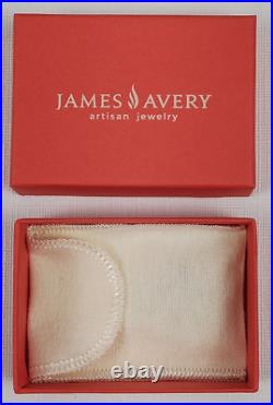 James Avery Adoree Sterling Silver Blue Topaz Ring Size 7