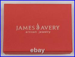James Avery Adoree Sterling Silver Blue Topaz Ring Size 7