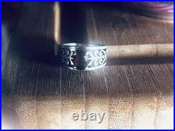 James Avery'Adoree' Sterling Silver Garnet Ring Sz 7 EUC