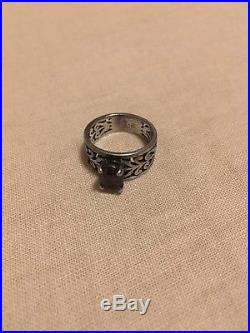 James Avery Adoree Sterling Silver Ring With Garnet, Sz 5