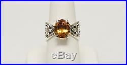 James Avery Adorned Floral Ring With Citrine