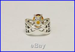 James Avery Adorned Floral Ring With Citrine