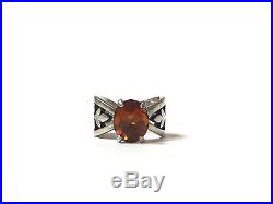 James Avery Adorned Floral Ring with Citrine November Birthstone Ring Size 8