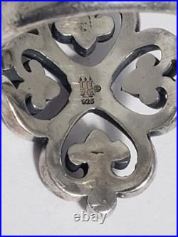 James Avery Adorned Heart Sterling Silver Ring Size 9 James Avery Adorned Heart Sterling Silver Ring Size 9