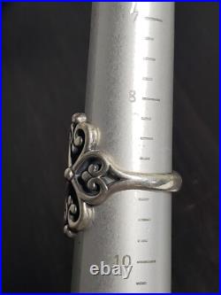 James Avery Adorned Heart Sterling Silver Ring Size 9 James Avery Adorned Heart Sterling Silver Ring Size 9