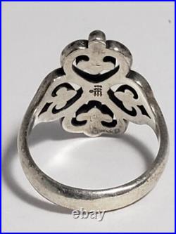 James Avery Adorned Heart Sterling Silver Ring Size 9 James Avery Adorned Heart Sterling Silver Ring Size 9