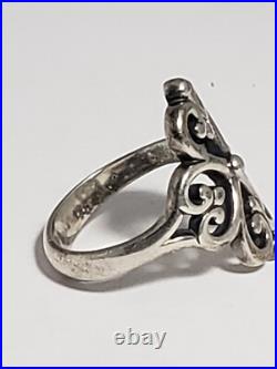 James Avery Adorned Heart Sterling Silver Ring Size 9 James Avery Adorned Heart Sterling Silver Ring Size 9