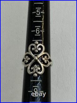 James Avery Adorned Hearts Ring Size 7.5