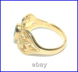 James Avery Adorned Hearts With Blue Topaz 14K Gold Ring Retired Size 6.25