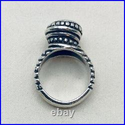 James Avery African Beaded Ring Retired Size 5 1/2 Sterling Silver 925