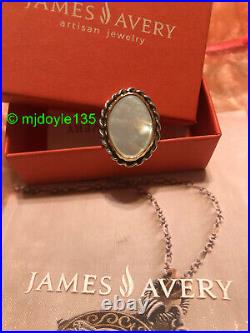 James Avery Alessandra Mother of Pearl Ring 9.5 HTF Retired L@@K