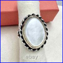 James Avery Alessandra Mother of Pearl Ring RETIRED 7.5