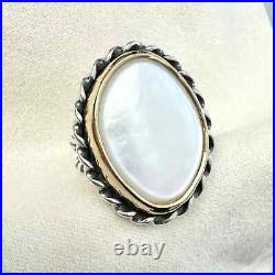 James Avery Alessandra Mother of Pearl Ring RETIRED 7.5