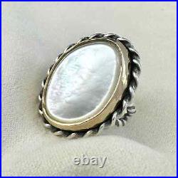 James Avery Alessandra Mother of Pearl Ring RETIRED 7.5