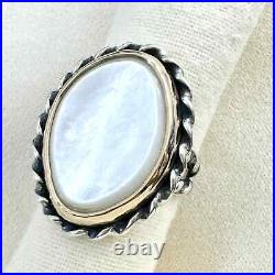 James Avery Alessandra Mother of Pearl Ring RETIRED 7.5