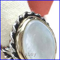 James Avery Alessandra Mother of Pearl Ring RETIRED 7.5