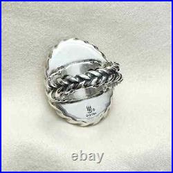 James Avery Alessandra Mother of Pearl Ring RETIRED 7.5