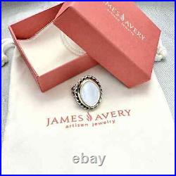 James Avery Alessandra Mother of Pearl Ring RETIRED 7.5