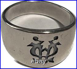 James Avery Alpha Omega Ring Retired unisex Size 9 Sterling Silver