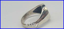 James Avery Alpha Omega Ring Sterling Silver 14k Yellow Gold Size 13