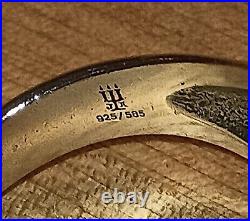 James Avery Alpha and Omega 925/14k Ring Size #12.75 Fast Free Shipping