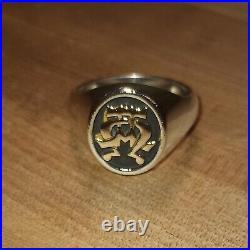 James Avery Alpha and Omega 925/14k Ring Size #12.75 Fast Free Shipping