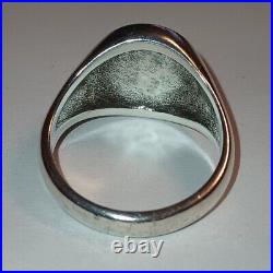James Avery Alpha and Omega 925/14k Ring Size #12.75 Fast Free Shipping