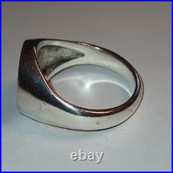 James Avery Alpha and Omega 925/14k Ring Size #12.75 Fast Free Shipping