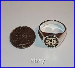 James Avery Alpha and Omega 925/14k Ring Size #12.75 Fast Free Shipping