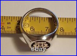 James Avery Alpha and Omega 925/14k Ring Size #12.75 Fast Free Shipping