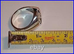 James Avery Alpha and Omega 925/14k Ring Size #12.75 Fast Free Shipping