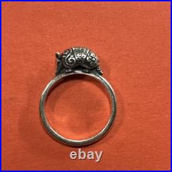 James Avery Armadillo Stackable Ring (RETIRED) Sterling Silver, Size 6