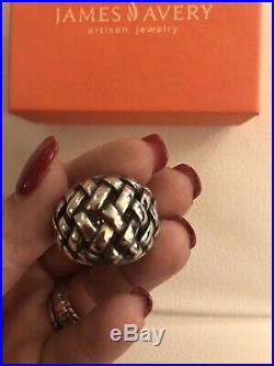 James Avery Basket Weave Ring Retired Size 9
