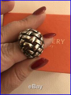James Avery Basket Weave Ring Retired Size 9