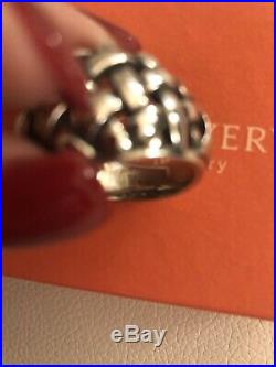 James Avery Basket Weave Ring Retired Size 9