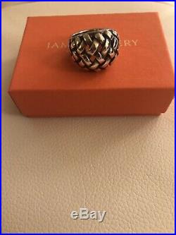 James Avery Basket Weave Ring Retired Size 9