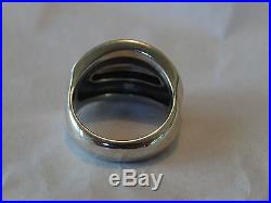 James Avery Beaded Dome Ring Sterling & 14K Size 7