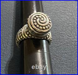 James Avery Beaded Tribal African Tall Ring Retired Sterling Silver Size 5