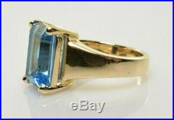 James Avery Bella Blue Topaz Ring in 14k Yellow Gold Size 6.5