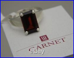 James Avery Bella Ring With Garnet Sterling Silver Size 7.5