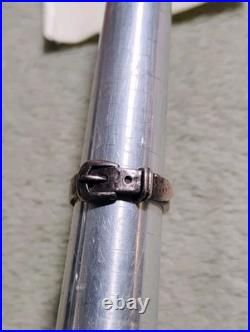 James Avery Belt Buckle Hammered Ring Sterling Sz 5.5 James Avery Belt Buckle Hammered Ring Sterling Sz 5.5