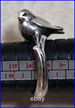 James Avery Bird on a Branch Size 9 ring EUC