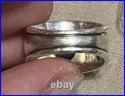 James Avery Black Onyx 18kt Gold & 925 Silver Christina Ring Size 5.5 Retired