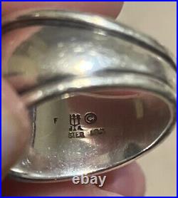 James Avery Black Onyx 18kt Gold & 925 Silver Christina Ring Size 5.5 Retired