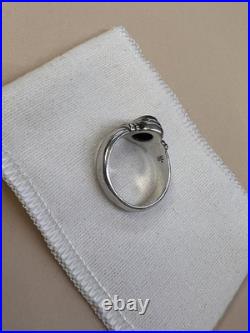 James Avery Black Onyx Ring Retired Sterling Silver Size 6.25 (CGH047665)