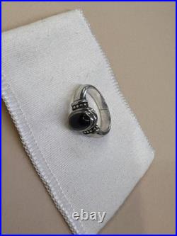 James Avery Black Onyx Ring Retired Sterling Silver Size 6.25 (CGH047665)