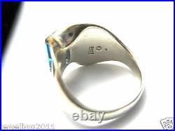 James Avery Blue Topaz Monaco Ring Sterling Silver Vintage Beautiful Ring